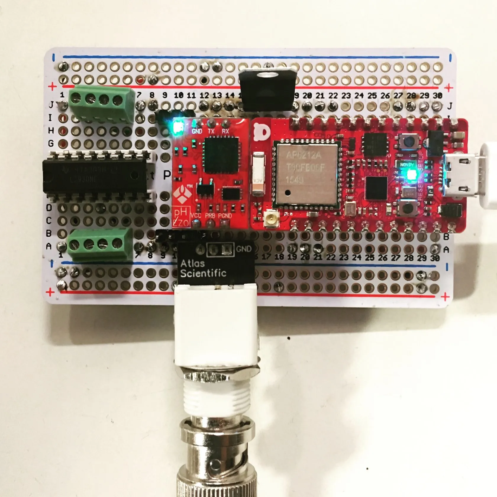 Internet-connected sourdough — build photograph