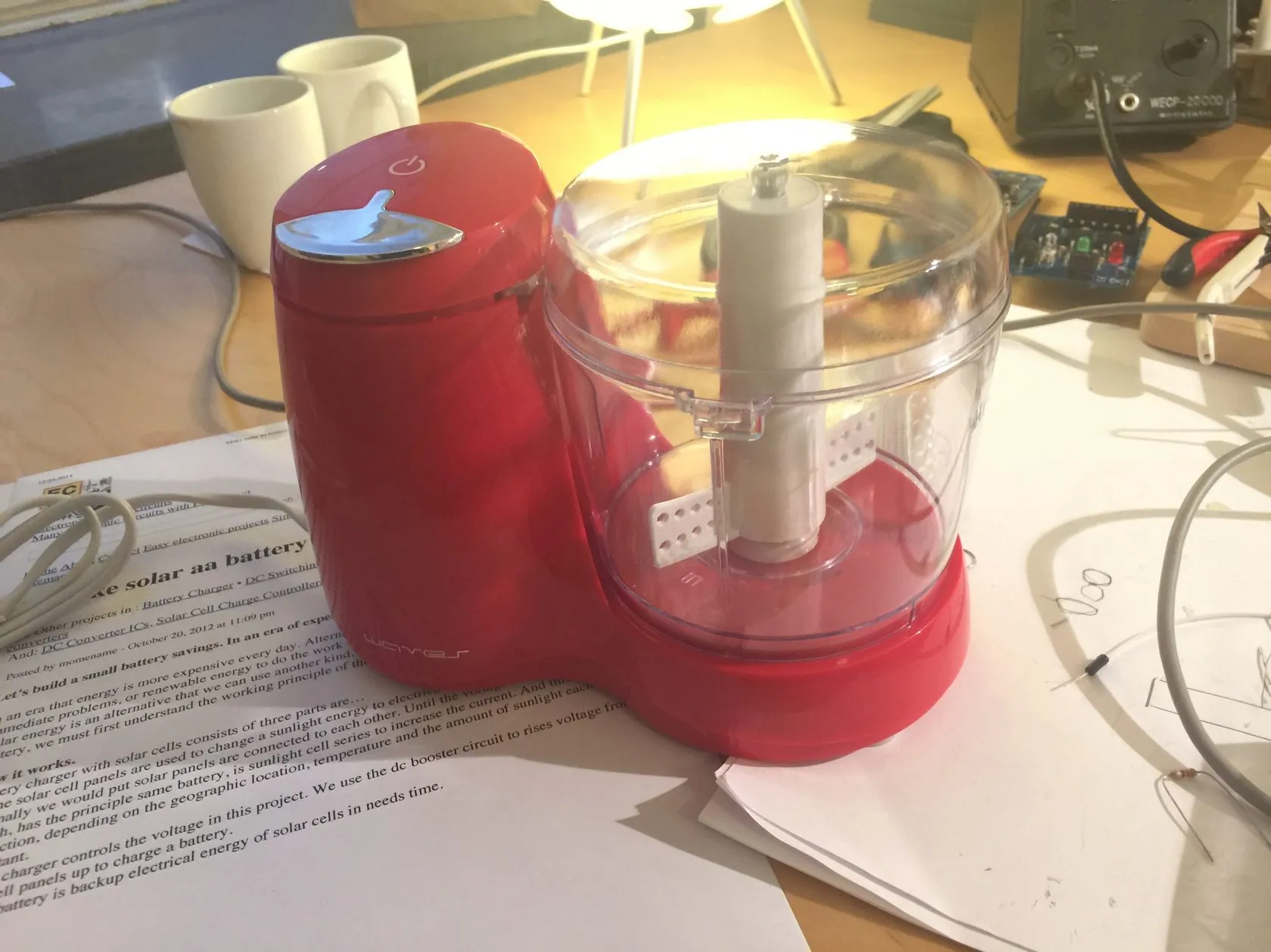 Internet-connected sourdough — build photograph